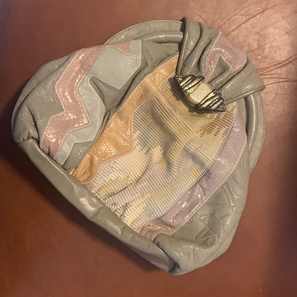 Sharif Made in USA leather patchwork bag